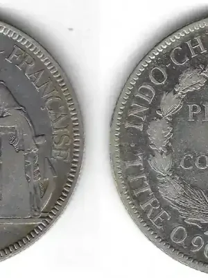 Jetzt neu | Indochine / Indochina Piastre de Commerce 1908 A Indochine Française S / SS