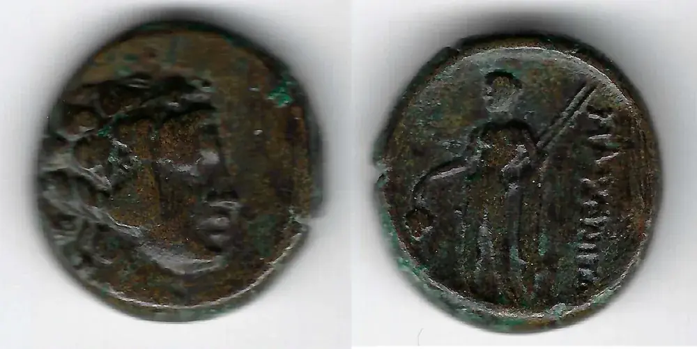 Thrace / Thrakien Bronze 19 168 – 45 B.C. Maronné / Maroneia SS - Aktion