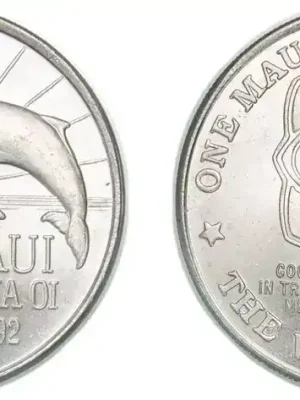 1 Dollar United States Federal republic 1992 1 Maui Trade Dollar Copper-nickel 25.24g UNC X T1 unz | Hohe Qualität