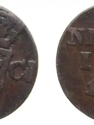 1 Duit 1840 W Surabaya Mint Indonesia Netherlands East Indies Dutch colony 1840 W 1 Cent/Duit – Willem I Copper Surabaya Mint (461726000) 2.95g VF KM 290 - Neue Ware