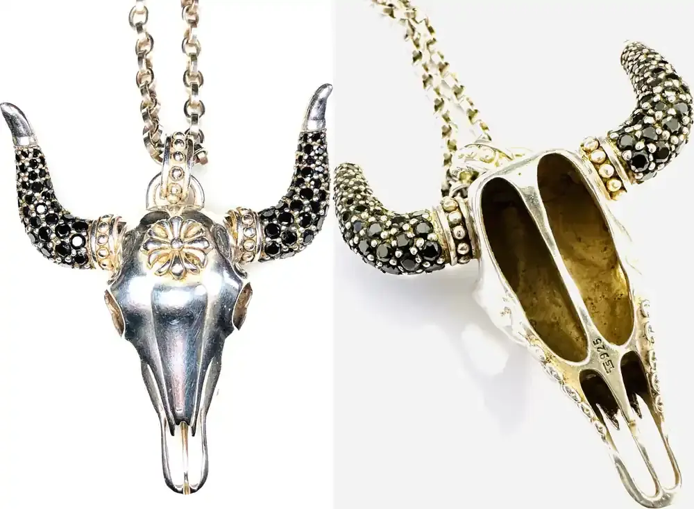 Bewährte Qualität - Thomas Sabo Anhänger Stierkopf Bull Skull + Weitankerkette 925er Sterling Silber gut