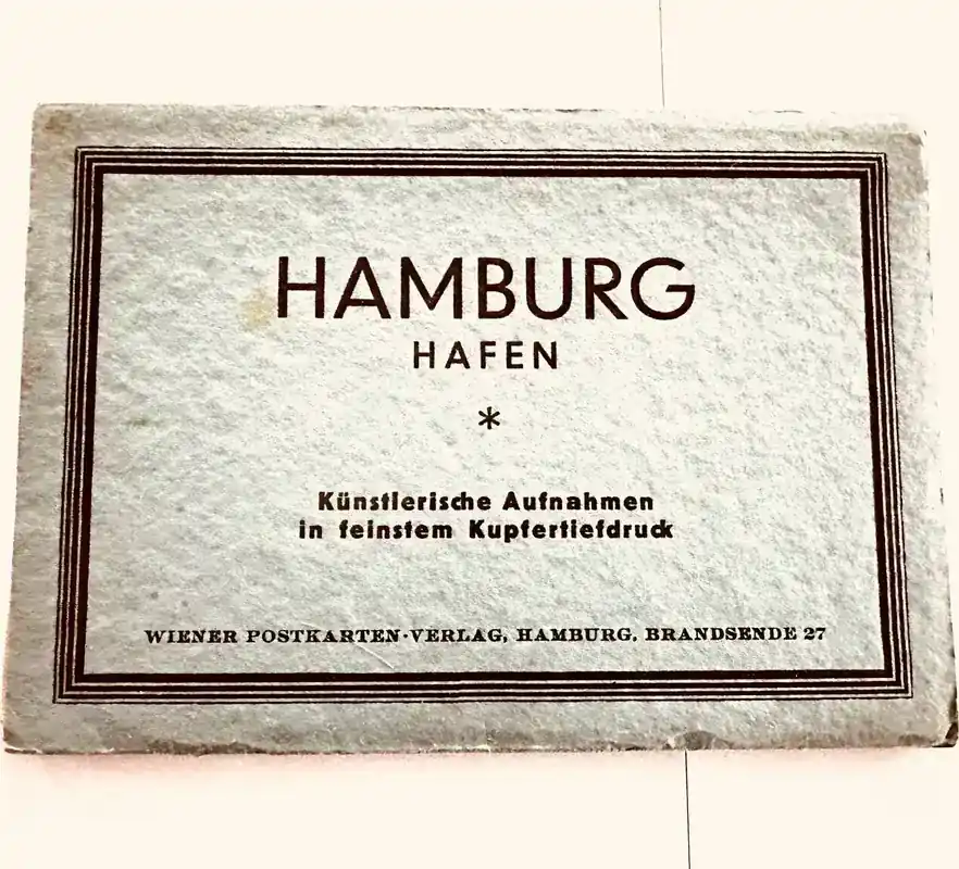 Deutschland Leporello Hamburg Hafen um 1930 10 Ansichtskarten Hamburg Hafen in Kupfertiefdruck sehr gut | Herstellerpreis