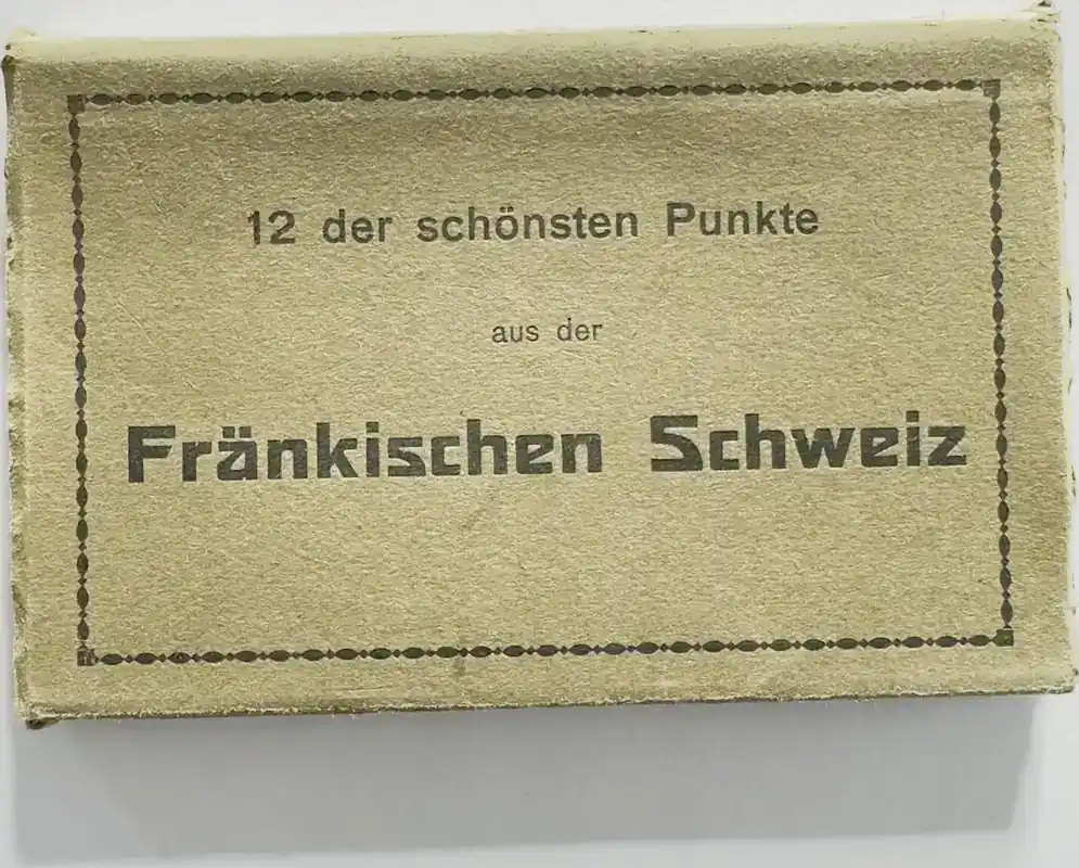 Ausverkauf | Deutschland Leporello Fränkische Schweiz um 1960 12 Ansichtskarten Ebermannstadt Streitberg Muggendorf Tüchersfeld Waischenfeld gut