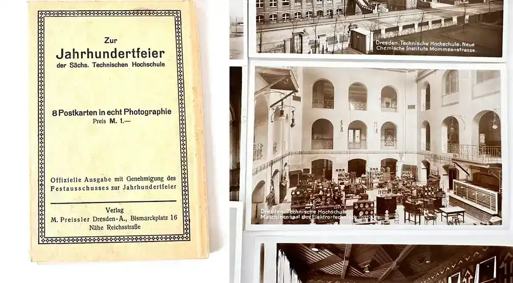 Bewährte Qualität | Deutschland 8 Ansichtskarten Dresden Technische Hochschule 1928 Zur Jahrhundertfeier der sächs. Technischen Hochschule sehr gut