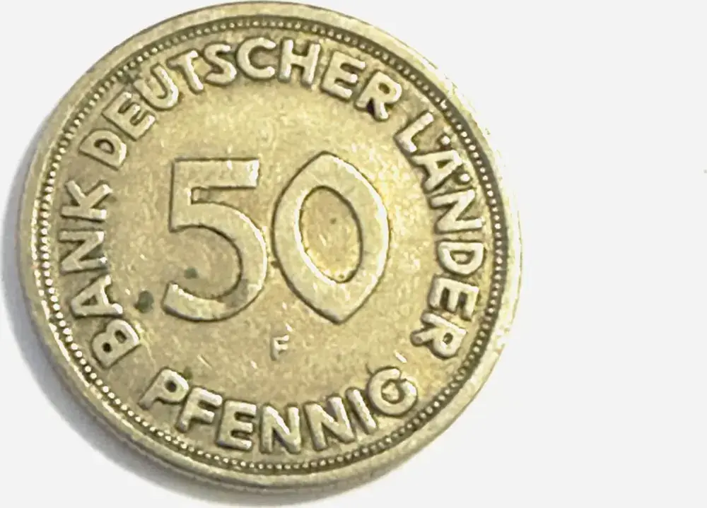 Top-Preis - Deutschland 50 Pfennig BdL 50 Pf. Bank deutscher Länder 1949 F s