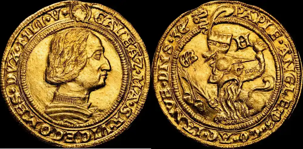 Doble ducado. REPLICA en ORO. (1466-1476) Otras piezas | Jetzt kaufen