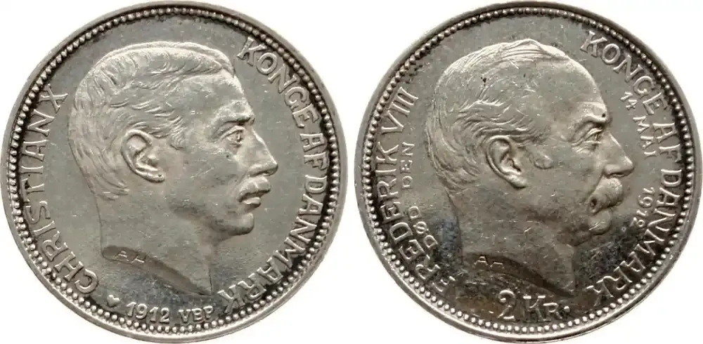 Dänemark 2 Kroner 1912 Christian X. fstgl. | Top-Qualität