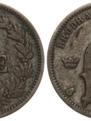 Zertifiziert | Schweden 50 Öre 1883 EB Oscar II. ss