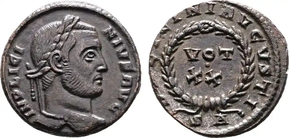 Neu verfügbar | Roman Empire Follis 308-324 Licinius I. Arles. Scarce! ss+