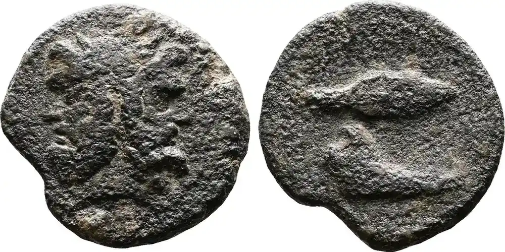 Ancient Greece after 241 BC Sicily, Panormos or Lilybaion. Struck under Roman Rule. Laureate Head of Janus. Very s - Versandbereit