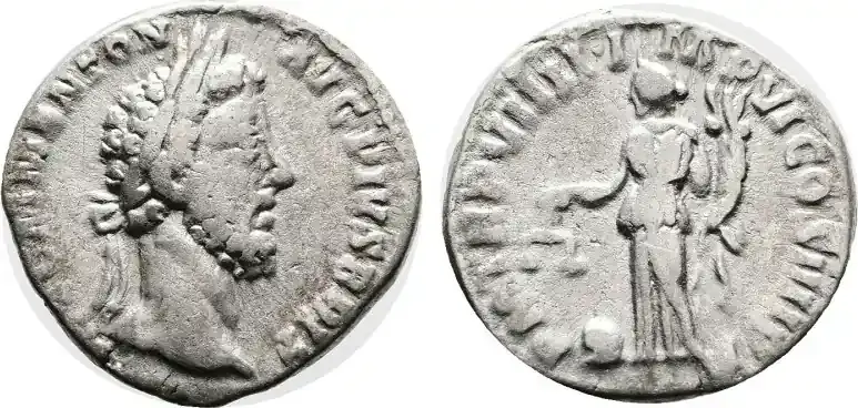 Roman Empire Denarius AD 188-189 Commodus. AVG PIVS BRIT(anicus) Very s - Expresslieferung