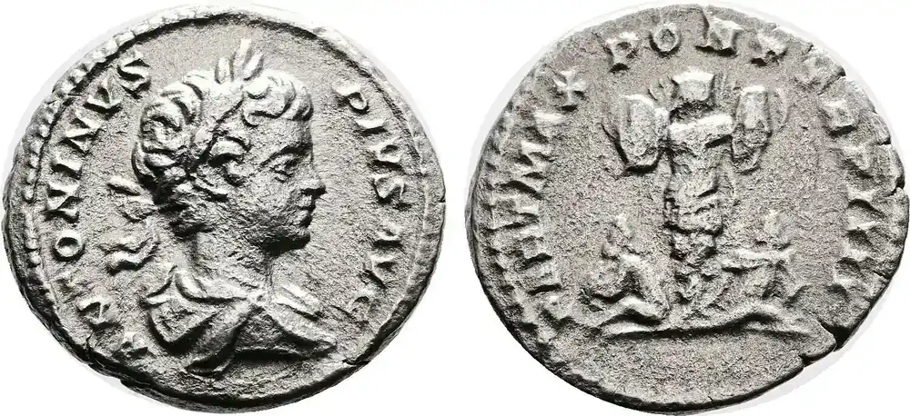 Neu verfügbar - Roman Empire Denarius 198-217 AD Caracalla, Rome mint ss+