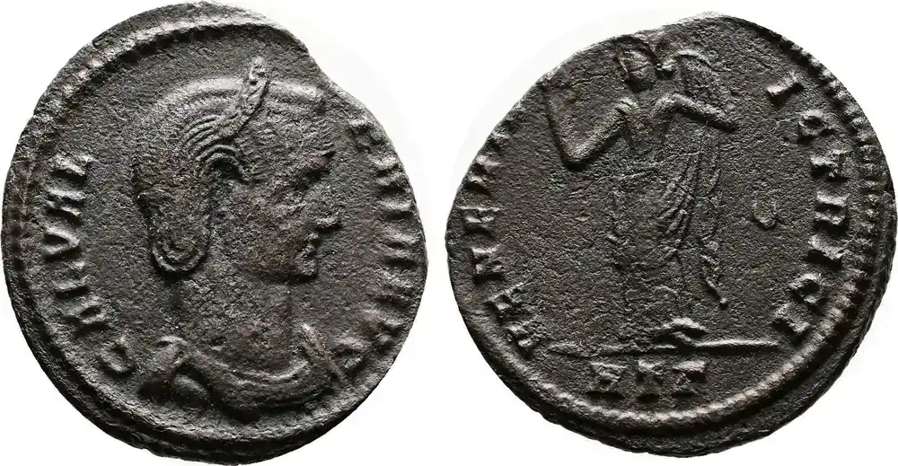 Letzte Stücke - Roman Empire Follis AD 310-311. Galeria Valeria, AD 310-311 ss+