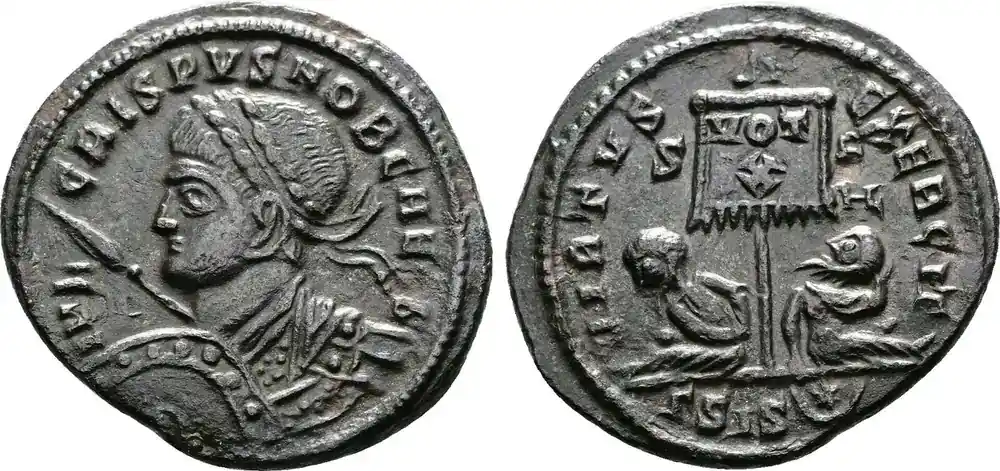 Sofort lieferbar | Roman Empire Follis 316-326 AD. Attractive Crispus