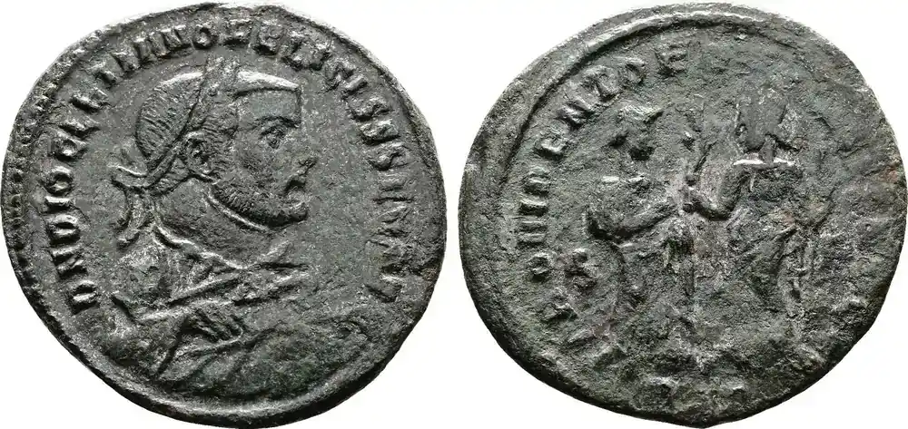 Neu verfügbar | Roman Empire Follis 284-305 AD. Consular Bust Type