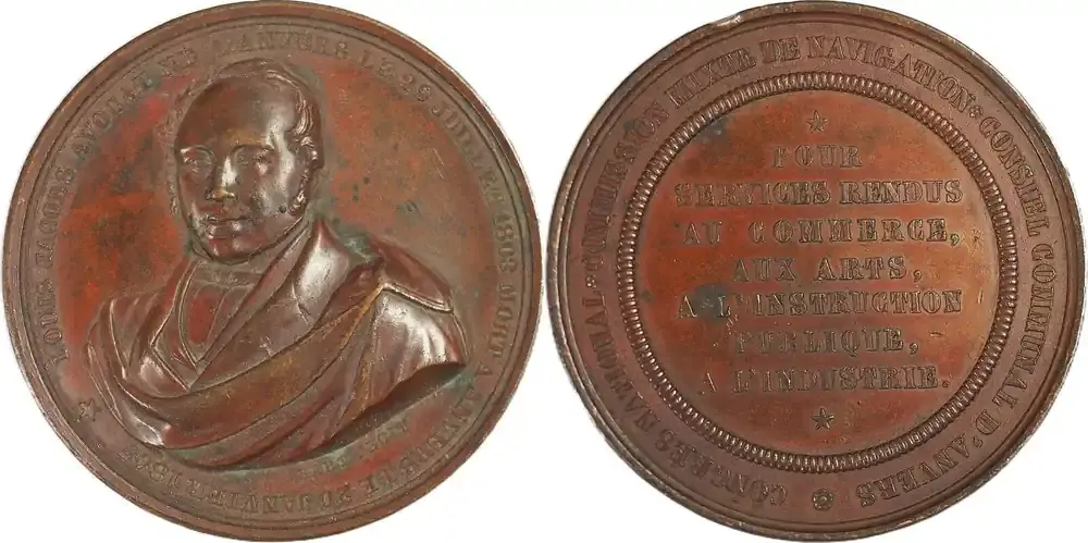 Direkt kaufen - Belgium Medal Tod des Anwalts Louis Jacobs (1803–1847) / Hart VF+