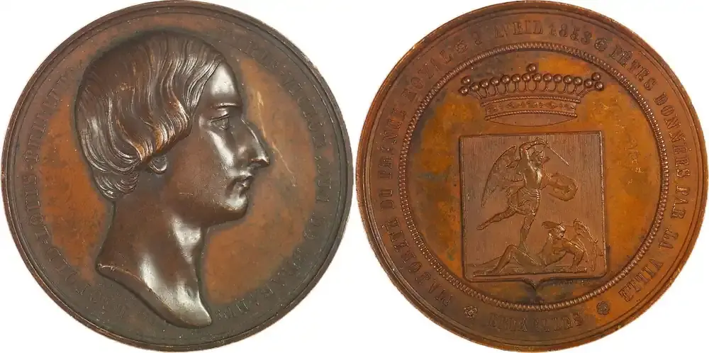 Schnelle Lieferung | Belgium Medal 1853 Leopold, Herzog von Brabant – Feier seiner Volljährigkeit in Brüssel / Hart EF-