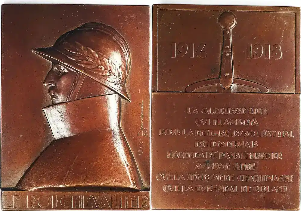 Belgium Historical medal 1930 Albert I „Der Ritterkönig“ (1914–1918) von Victor Demanet EF - Endet bald