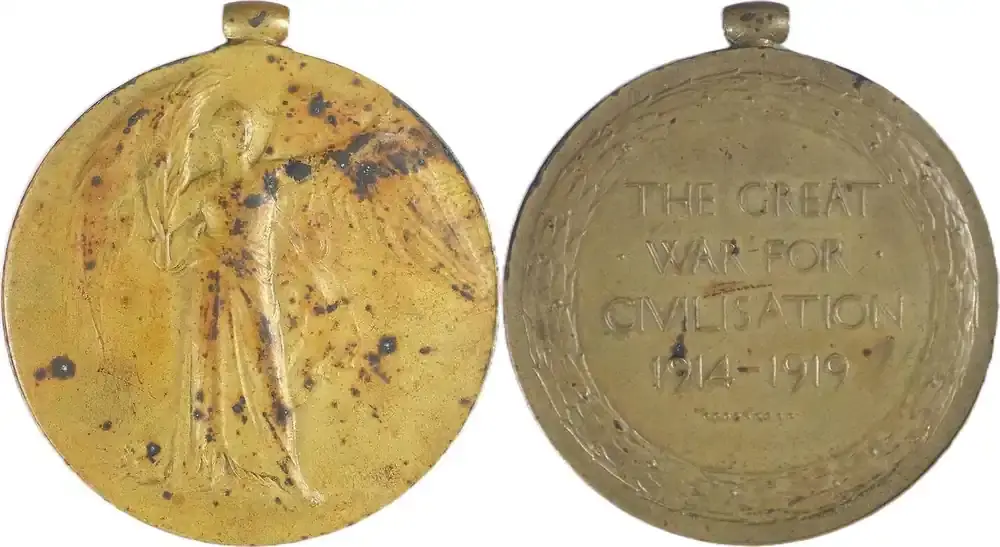 United Kingdom Historical medal 1914-1919 (1919) The Great War for civilisation – WWI VF Spots - Online bestellbar