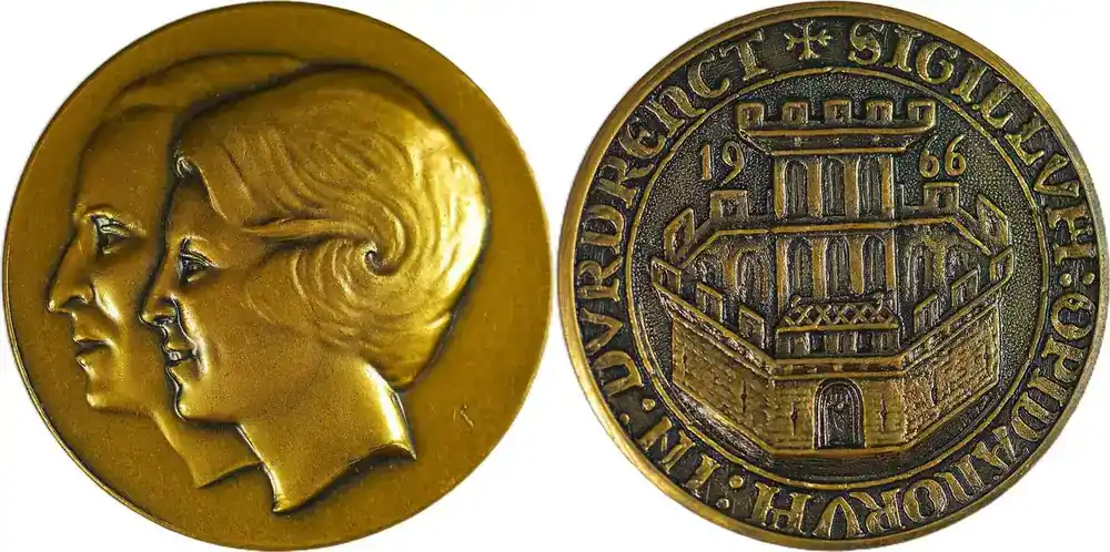 Netherlands Historical medal 1966 Hochzeit von Prinzessin Beatrix und Prinz Claus – Dordrecht vf | Nur diese Woche