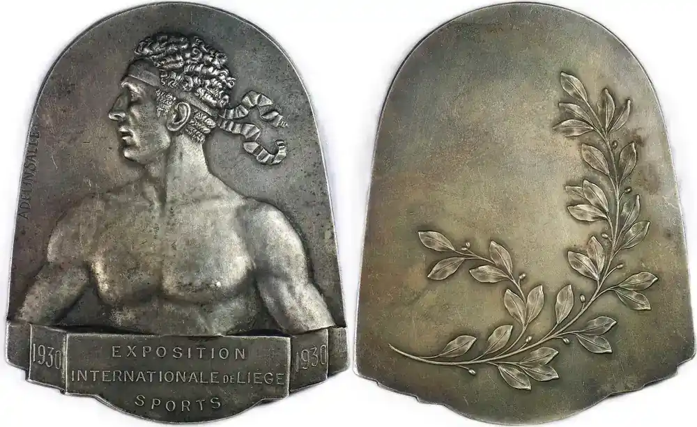 Belgium Historical medal 1930 Internationale Ausstellung Lüttich – Sport / Adelinsalle EF - Sehr beliebt