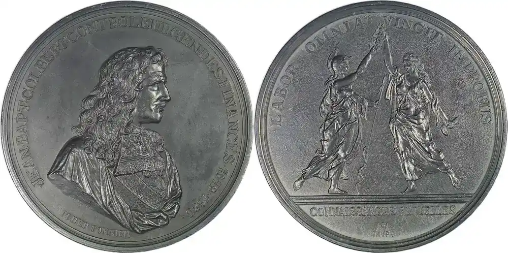 Begrenzte Stückzahl | France Historical medal Ehrenmedaille zu Ehren von Jean-Baptiste Colbert, Generalfinanzkontrolleur aUNC