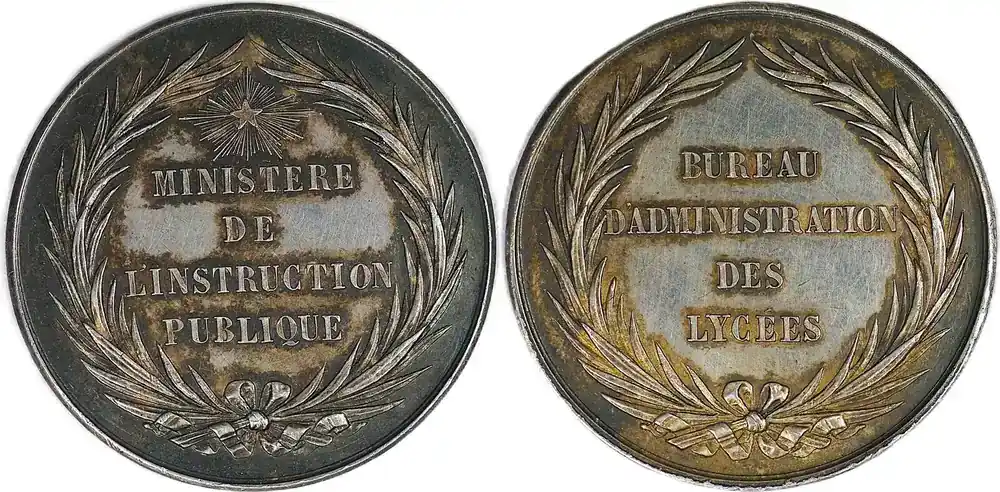 Vorteilspreis - France Historical medal N.D Ministerium für öffentliche Bildung – Büro für Gymnasialverwaltung EF