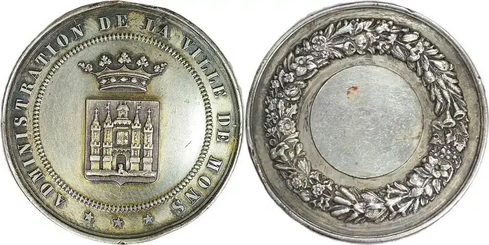 Sale - Belgium Historical medal N.D Verwaltung der Stadt Mons VF