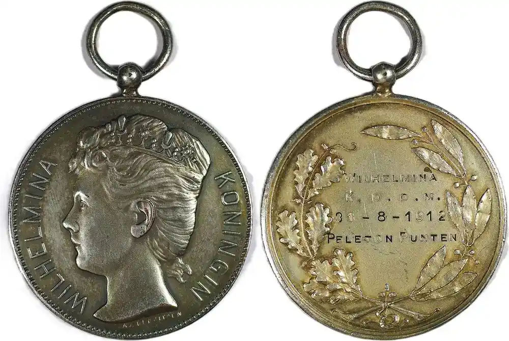 Netherlands Historical medal 1912 Königin Wilhelmina – Königinnedag-Wettbewerbe Preismedaille / Gerritsen EF - Top-Deal