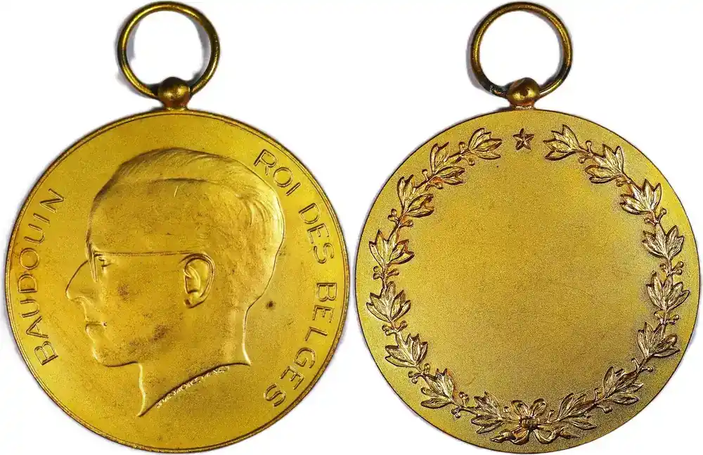 Belgium Historical medal N.D (1951 – 1993) König Baudouin I – Ehren-/Preis-Medaille / Dionant EF - Bestpreis