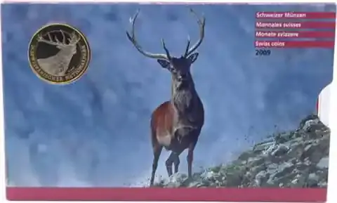 Sparangebot - Schweiz 18,85 Franken 2009 – Kursmünzensatz Rothirsch
