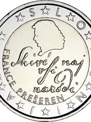 Letzte Chance | Slowenien 2 Euro 2024 Kursmünze France Preseren