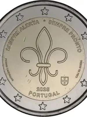Brandneu | Portugal 2 Euro 2025 Weltpfadfinder- und Jugendbewegungen