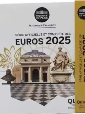 Frankreich 3,88 Euro 2025 KMS 1 Cent – 2 Euro im Folder - Sicher bezahlen