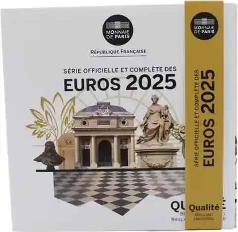 Frankreich 3,88 Euro 2025 KMS 1 Cent – 2 Euro im Folder - Sicher bezahlen