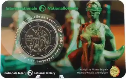 Jetzt erhältlich | Belgien 2 Euro 2025 in CoinCard Nationale Lotterie