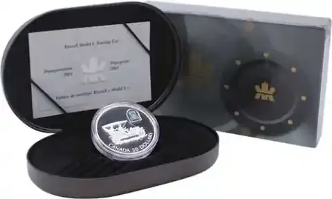 Letzte Stücke | Kanada 20 Dollar Silber 2001 PP- Das Auto Russel Modell L – Taurin Car