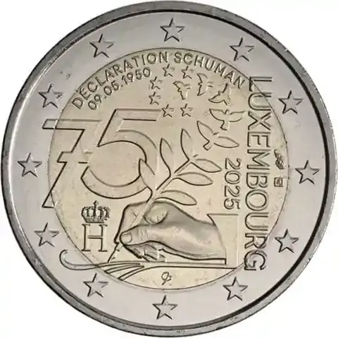 Fast ausverkauft | Luxemburg 2 Euro 2025 Schuman-Erklärung
