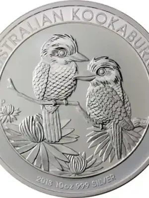 Sehr gefragt | 10 Unzen Silber 2013 Australien 10 Dollar Kookaburra