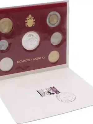 Vatikan KMS 1993 – mit Briefmarke abgestempelt am 08.04.2005 - Verfügbar