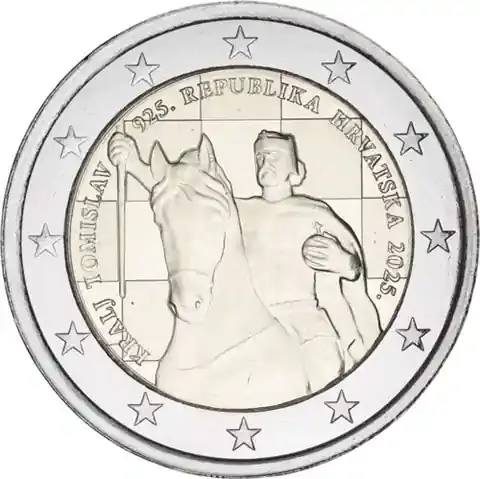Kroatien 2 Euro 2025 – Krönung von König Tomislav – 1100 Jahre Königreich - Nur noch wenige
