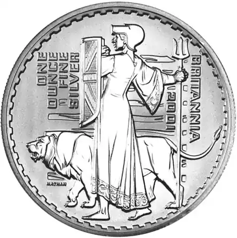 1 Unze Silber 2001 Britannia – Großbritannien 2 Pounds | Sofort bestellen