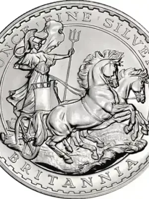 Brandneu - 1 Unze Silber 2009 Britannia – Großbritannien 2 Pounds
