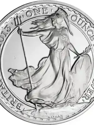 Neue Ware - 1 Unze Silber 2013 Britannia – Großbritannien 2 Pounds