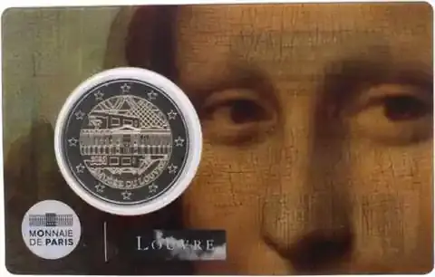 Sofort bestellen | Frankreich 2 Euro 2025 Louvre Museum – CoinCard – Mona Lisa