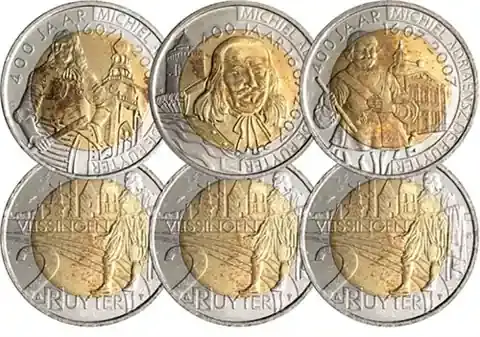 Niederlande 3 x 2 Euro Wertmarken 2007 de Ruyter – Stadt Vlissingen | Sofort kaufen