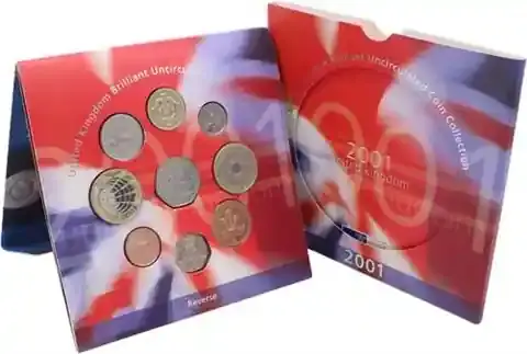Großbritannien 5,88 Pfund 2001Stgl – Kursmünzensatz | Top bewertet