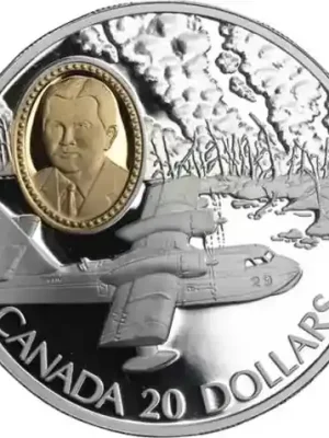 Kanada 20 Dollar 1998 – Flugzeug Canadair CL-215- Waterbomber im Etui | Nicht verpassen