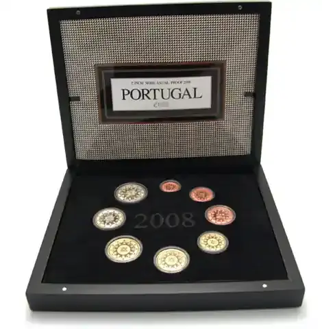 Schnelle Zustellung - Portugal 3,88 Euro 2008 PP KMS im Etui mit Zertifikat