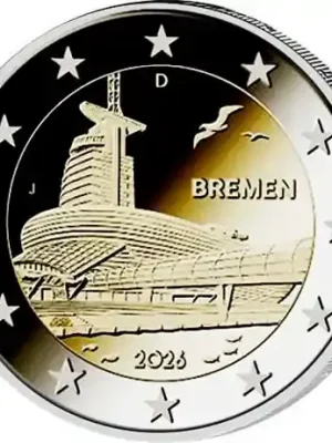 Deutschland 2 Euro 2026 Klimahaus Bremerhaven – Münzzeichen F - Extra sparen